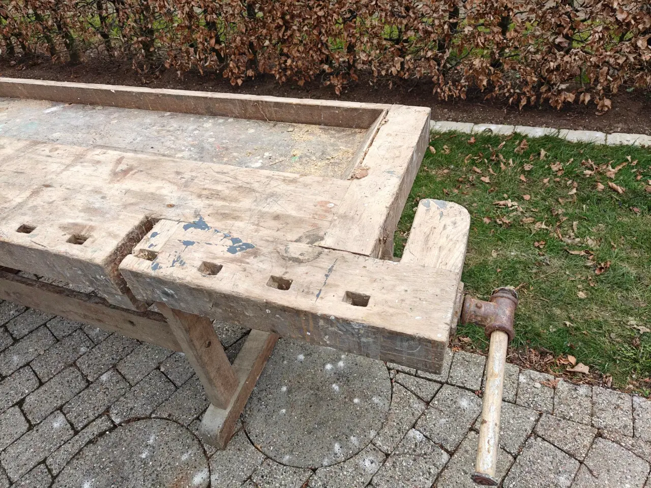 Billede 3 - Snedker høvlebænk/bord