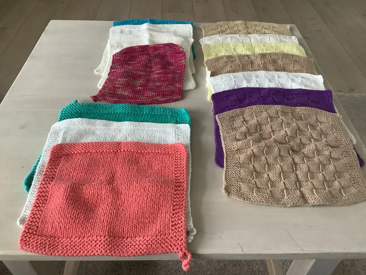 Billede 1 - Strikkede Baby vaskeklude