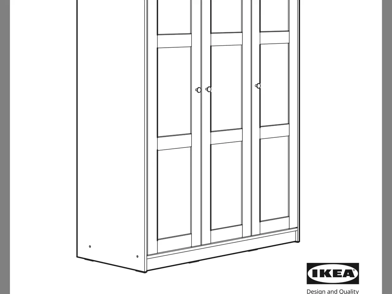 Billede 6 - Rakkestad garderobeskab fra IKEA i flot stand 