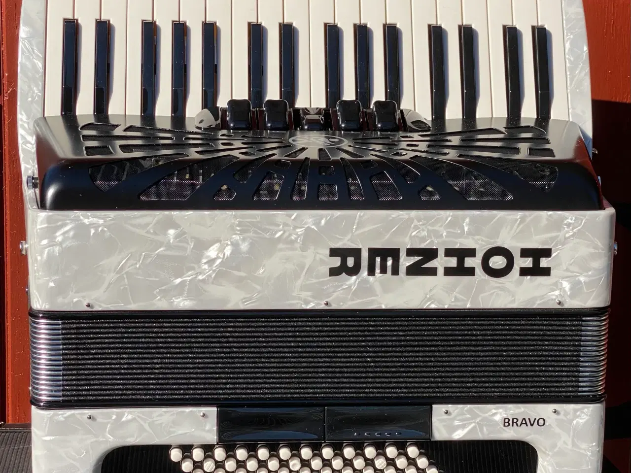 Billede 4 - Hohner Bravo III 72 – Hvid Perlemor