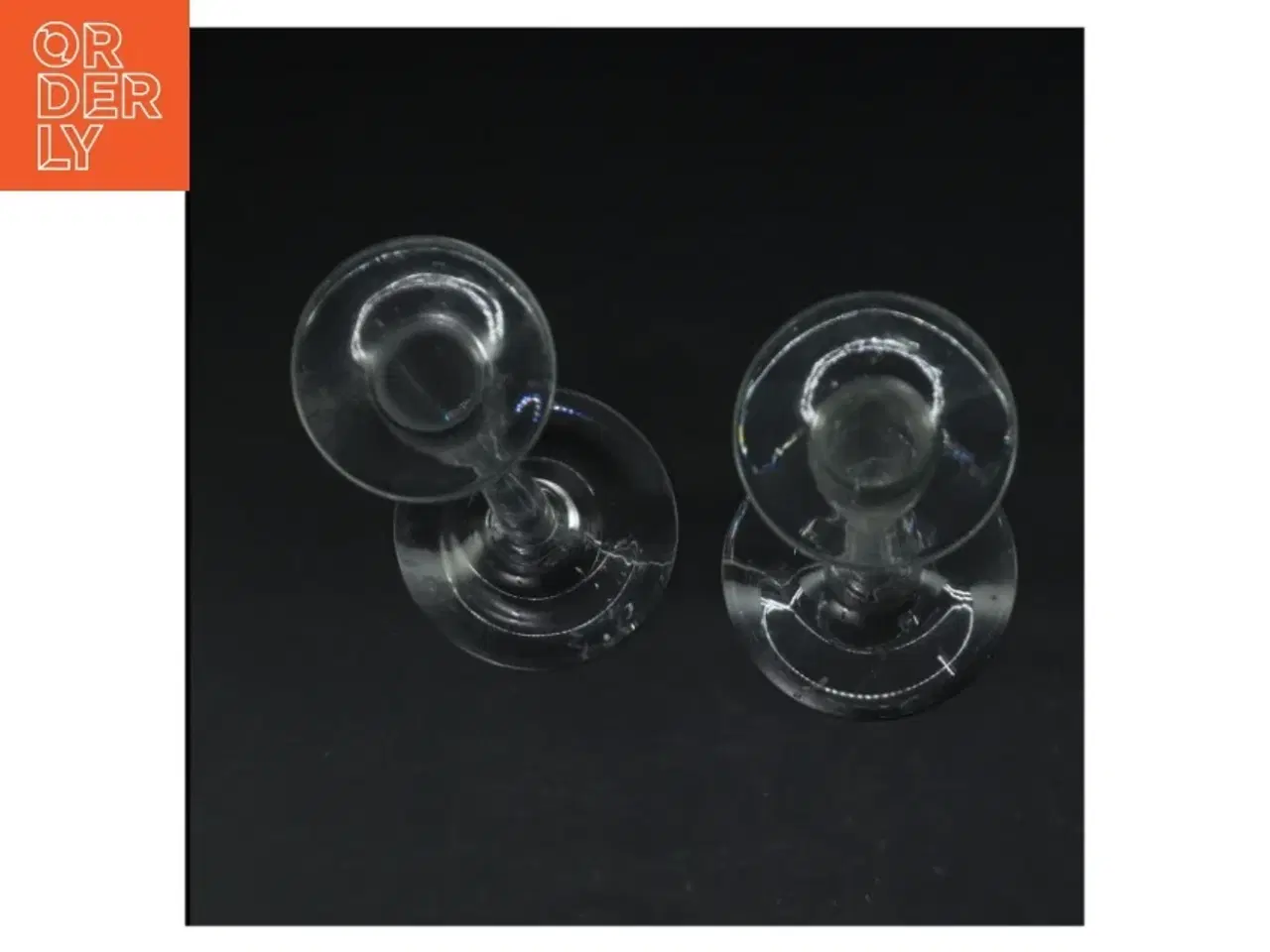Billede 2 - Glas lysestager (str. Længde, 24 cm. ø. 10 cm. og ø, 8 cm)