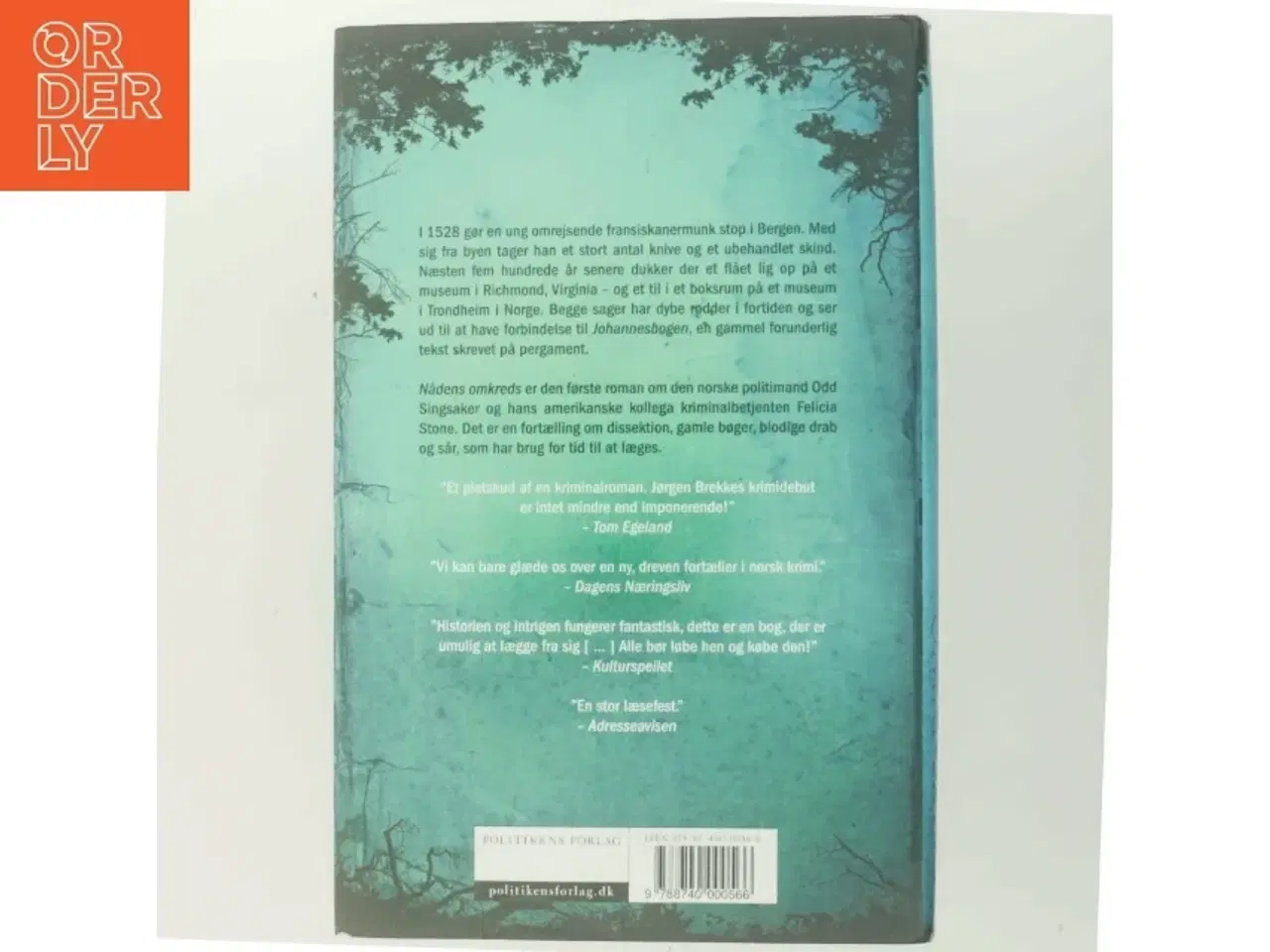 Billede 3 - Nådens omkreds : roman af Jørgen Brekke (Bog)