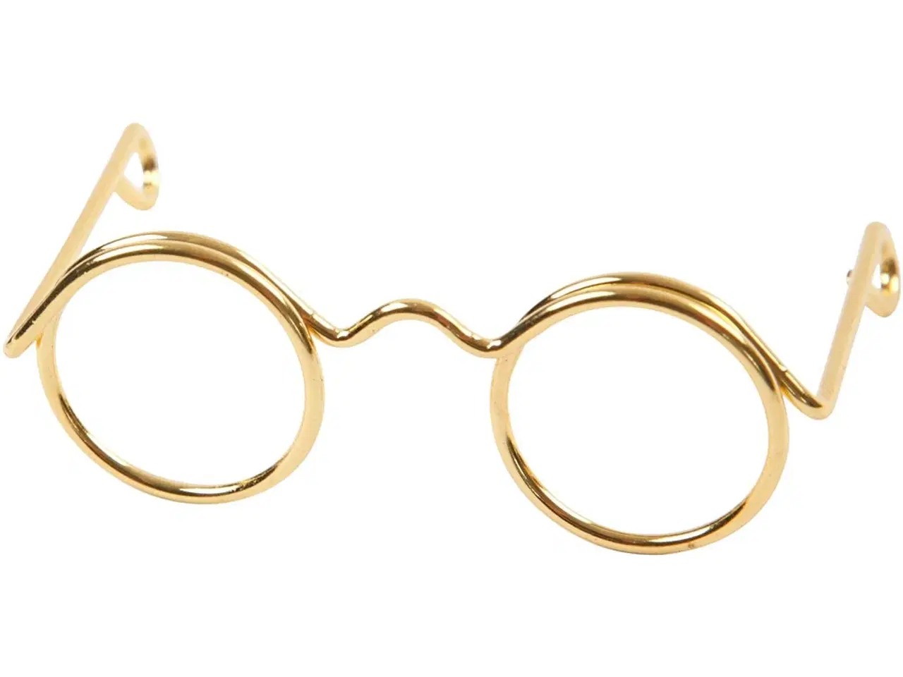 Billede 1 - Elegante guld dukkebriller i metal - 10 stk.