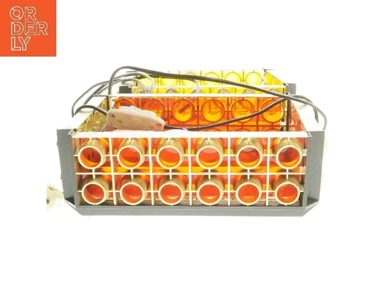 Billede 3 - Retro væglamper med farvet glas (str. 22x8x17 cm)