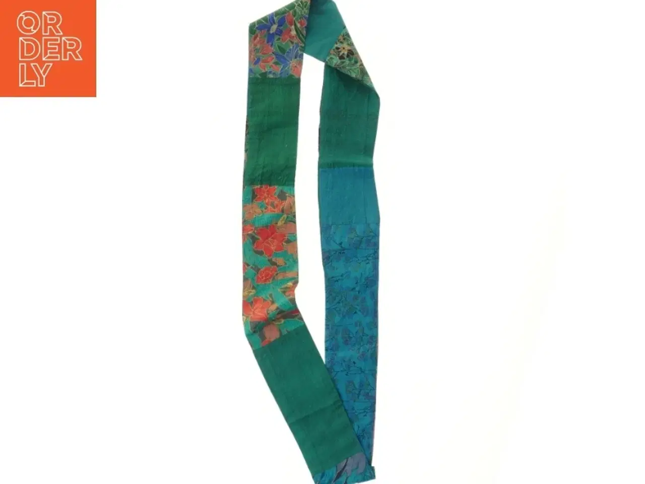 Billede 1 - Farverigt  silketørklæde (str. 90x10 cm)