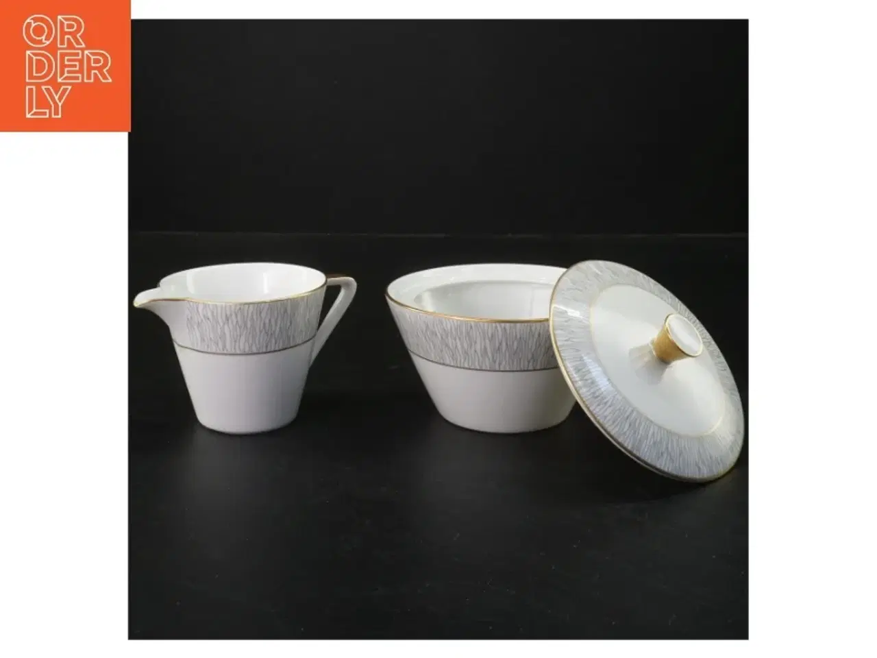 Billede 2 - Koh-I-Noor flødekande og sukkerskål sæt (str. Ø. 8 cm. længde. 7 cm. og. ø. 11,5 cm. længde. 6,5 cm)