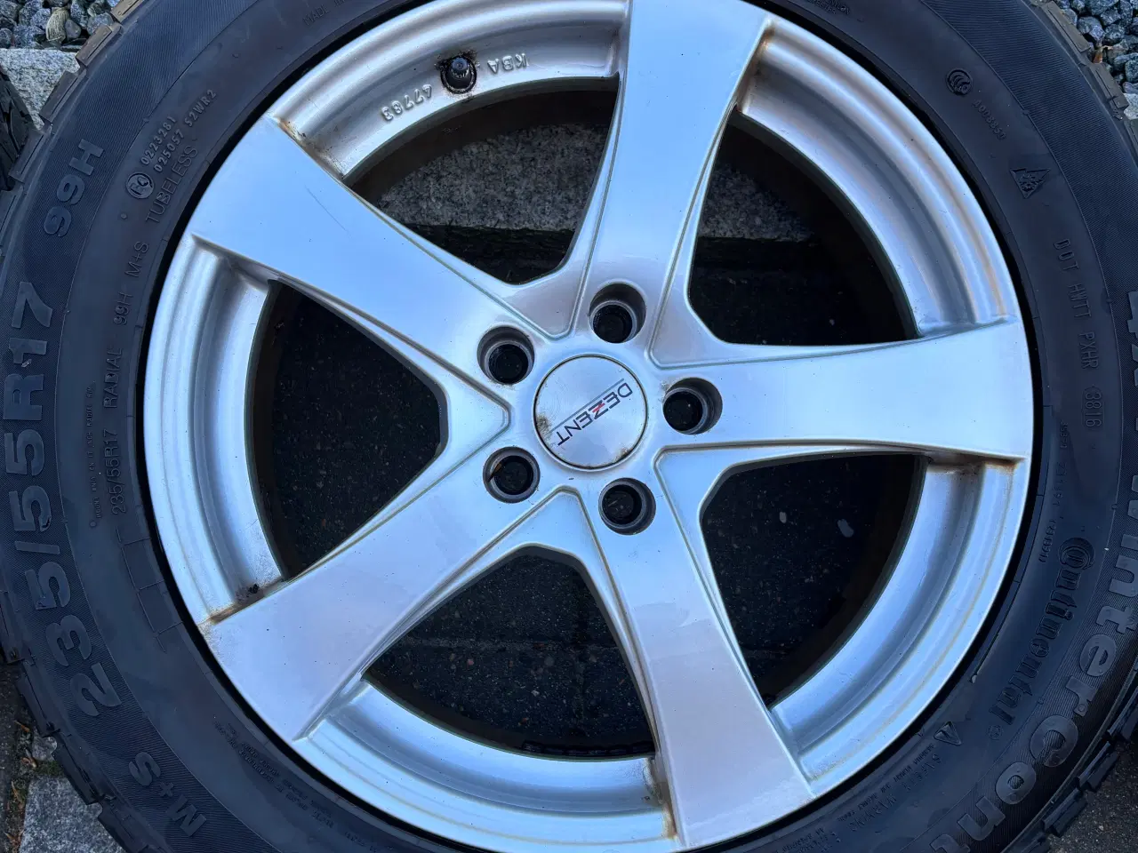 Billede 3 - 17” Vinterdæk på Dezent alufælge