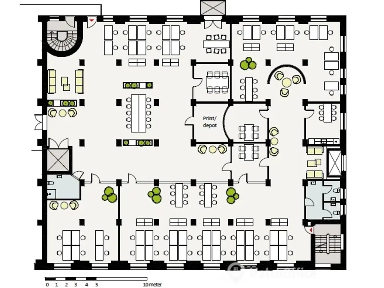 Billede 11 - Kontorlejemål med rå detaljer og moderne faciliteter - tæt på Islands Brygge metrostation.