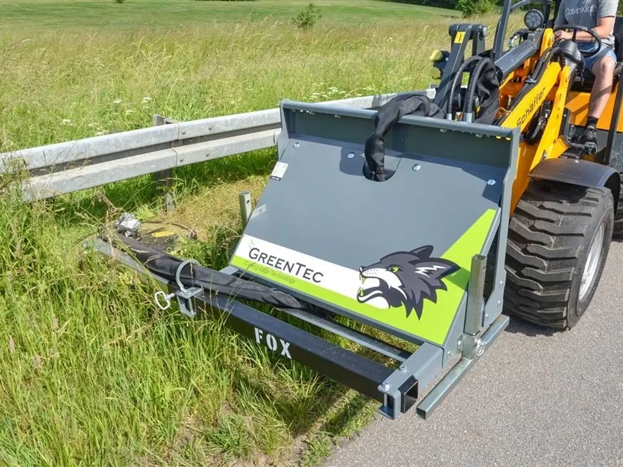 Billede 2 - GreenTec Kantklipper FOX redskabsramme med RI80 kantklipper