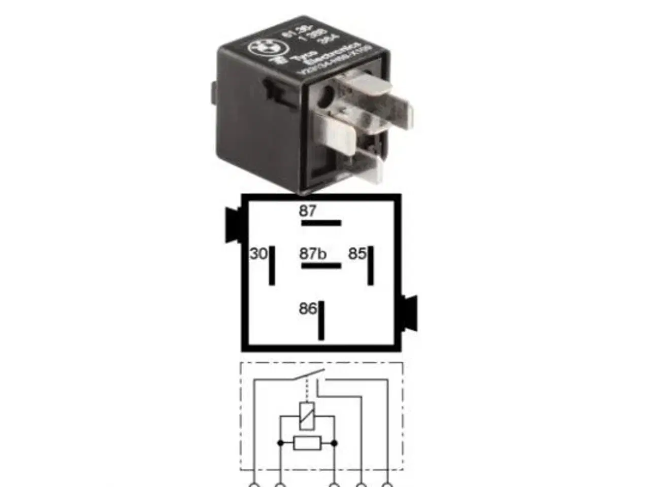 Billede 1 - Relæ B61361388364 BMW E30 E46 E32 E31 E34 Z3