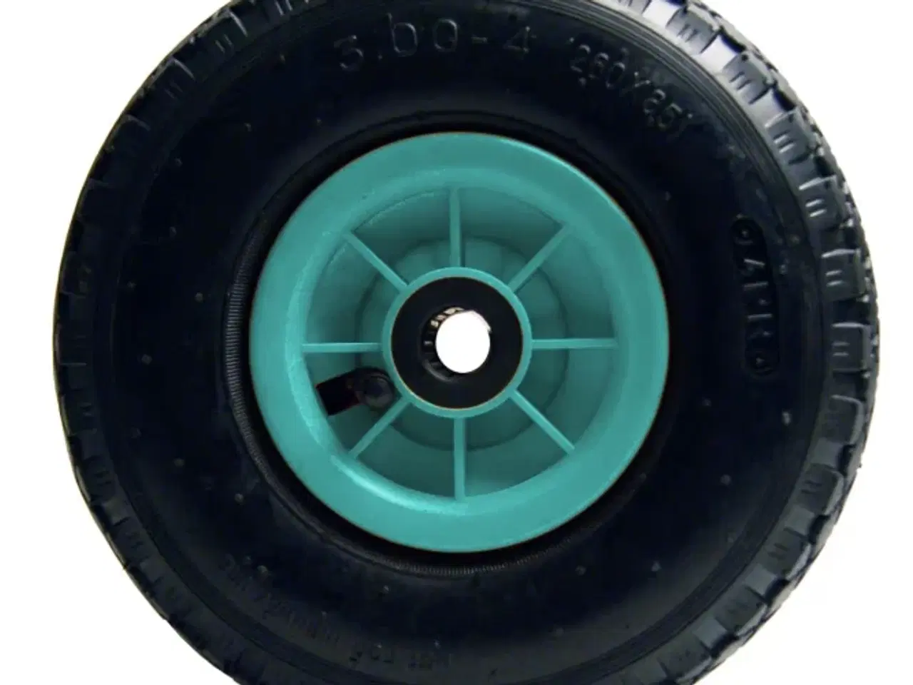 Billede 1 - 6 stk. Hjul luftgummi 3,00×4" - ABS-fælg, 150 kg