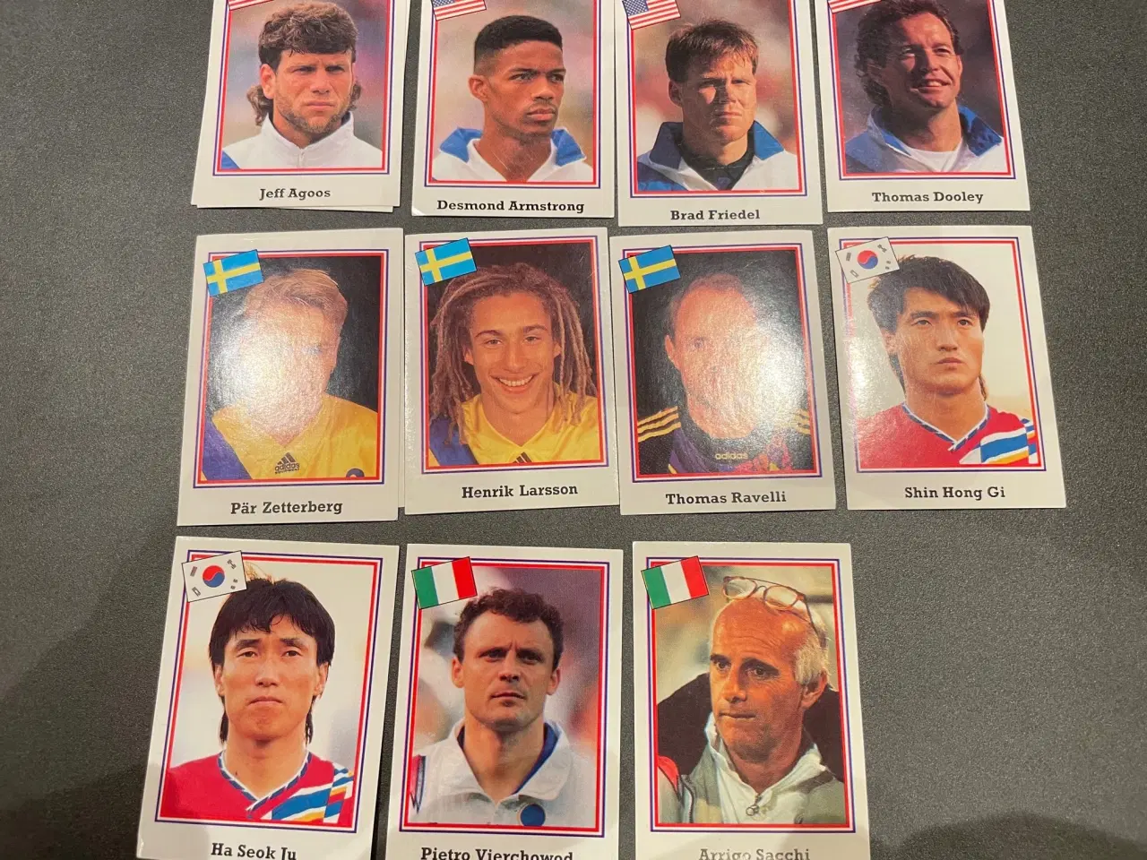 Billede 4 - Fodboldkort VM 94 - Romania Stickers - blå 