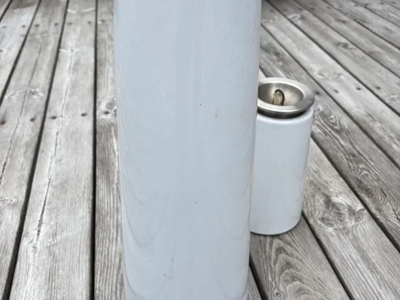 Billede 3 - 3 smukke hvide Menu Lighthouse olielamper