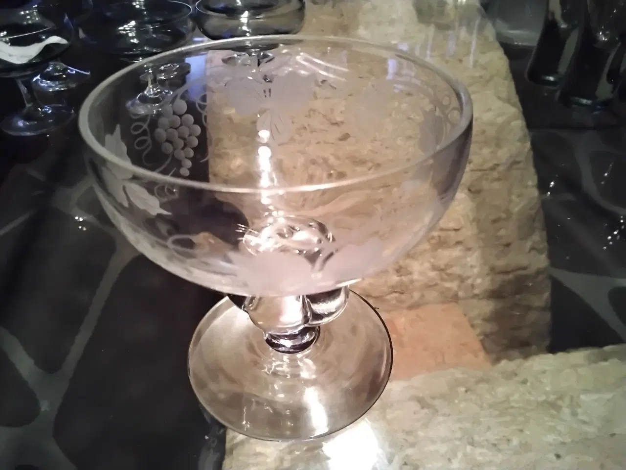 Billede 2 - Holmegaard gissenfelt vinløvglas champagne