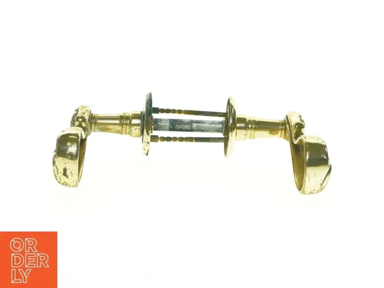 Billede 2 - Antik messing dørhåndtag (str. 19 x, 11 cm)