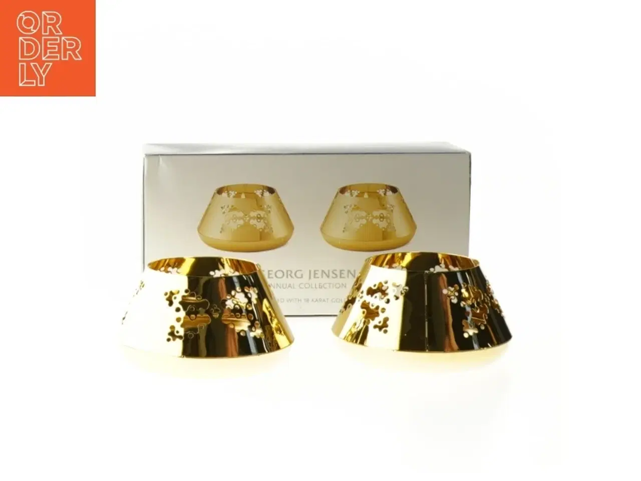 Billede 1 - Søde fyrfadsstager fra Georg Jensen l fra (str. ca. 4x6 cm)