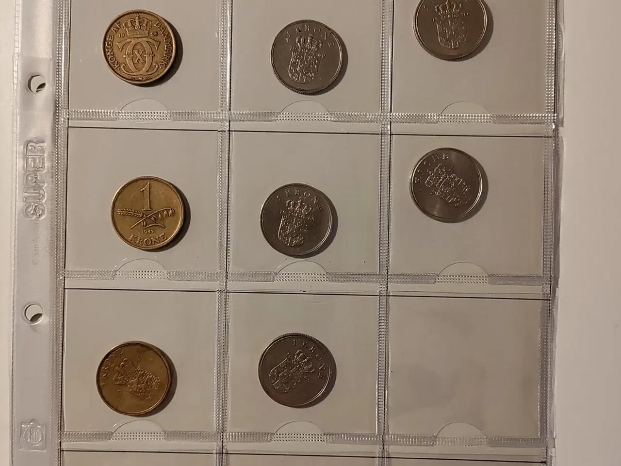 Billede 7 - Danmark 13 stk. forskellige 1 kroner