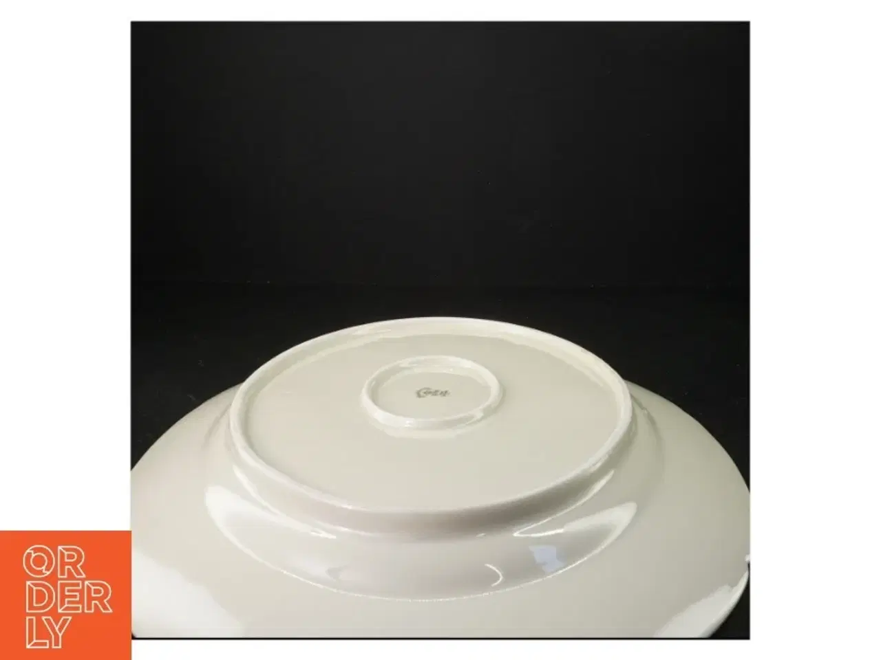 Billede 4 - Porcelænstallerken med guldkant fra KPM (str. 45 cm x. 31 cm)