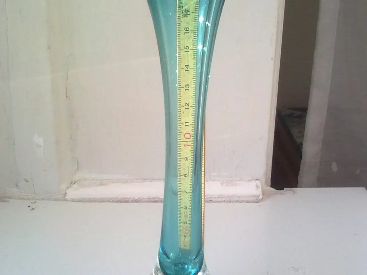 Billede 2 - Lyseblå glas retro +5 forskellige + luftbobler 