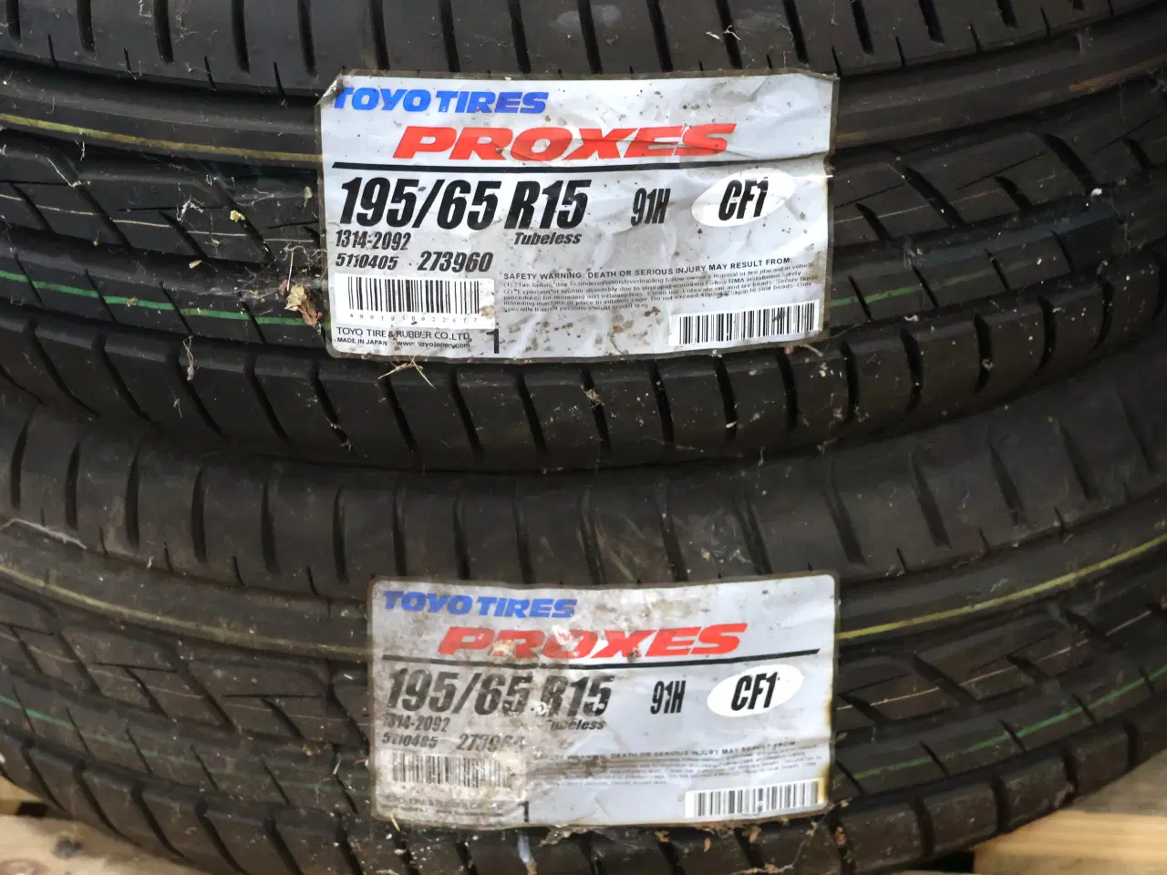 Billede 4 -  8 Stk Dæk, se mål på billede eller i beskrivelse 