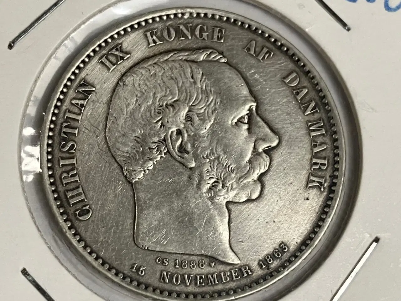 Billede 1 - 2 Kroner 1888 Danmark