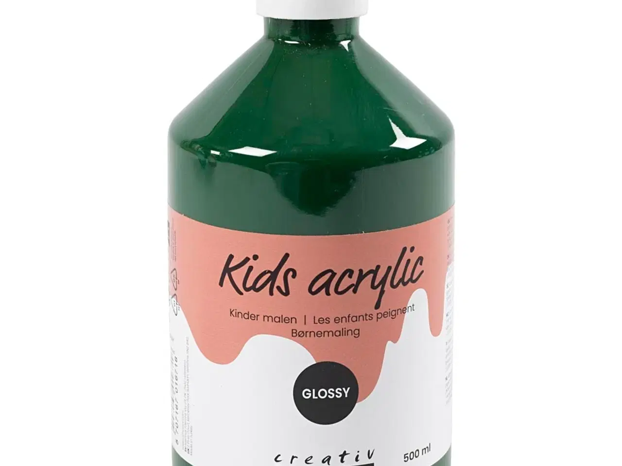 Billede 1 - Akrylmaling Mørk Grøn, Blank - 500ml