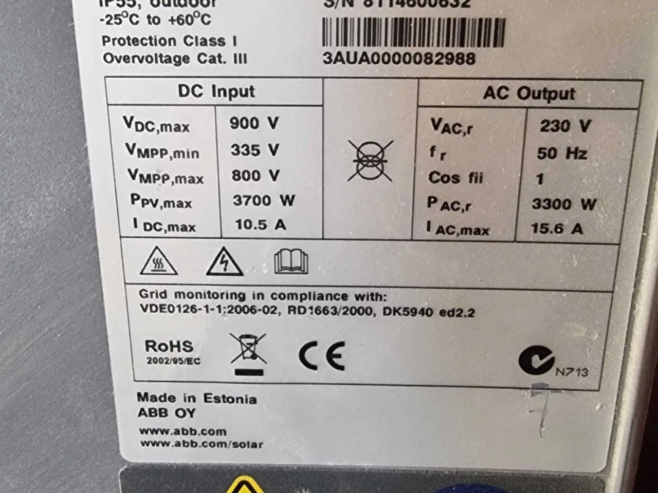 Billede 1 - ABB SOL INVERTER