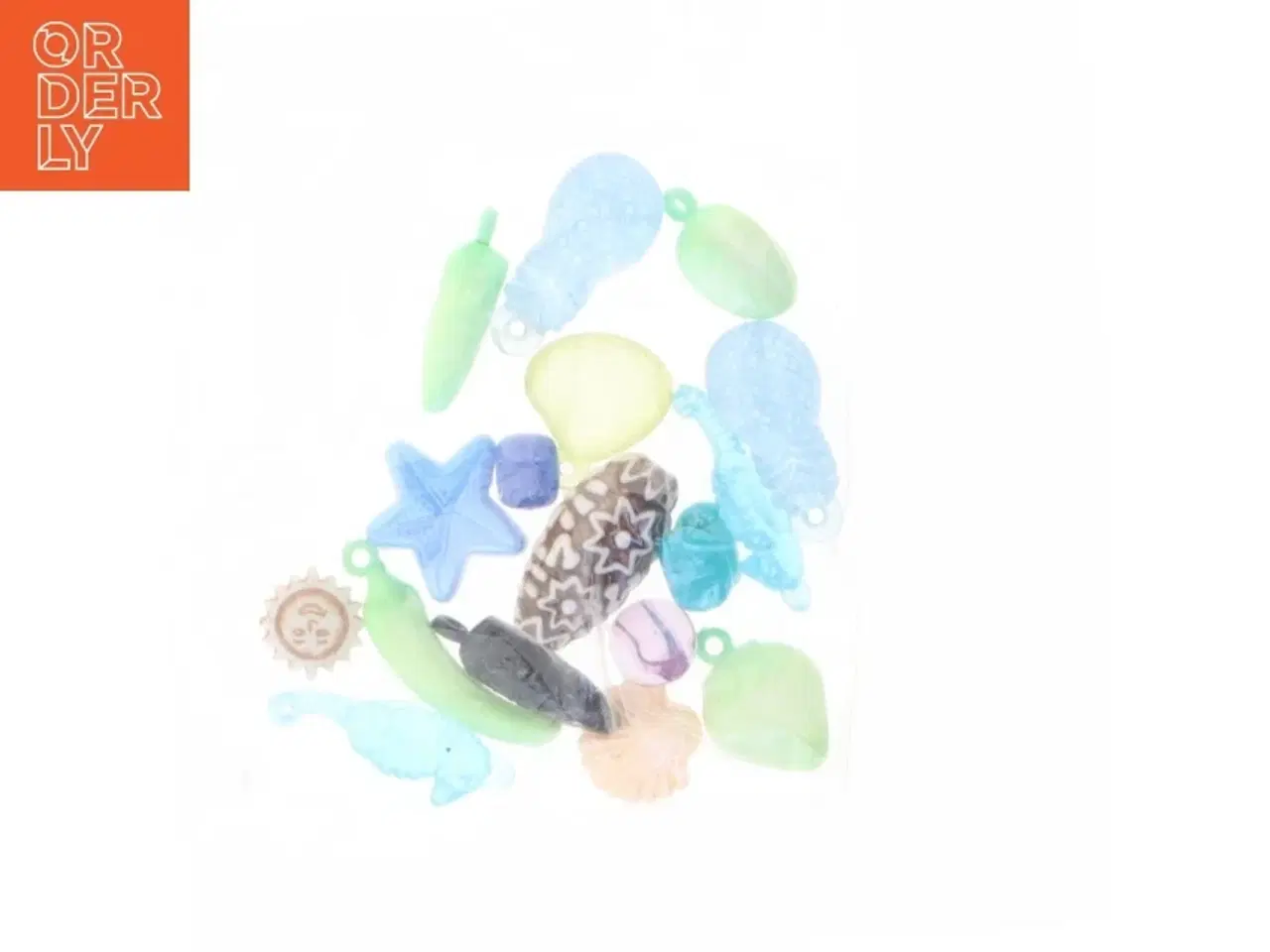 Billede 2 - Pose med blandede smykkevedhæng (str. Posen 8 x 4 cm)