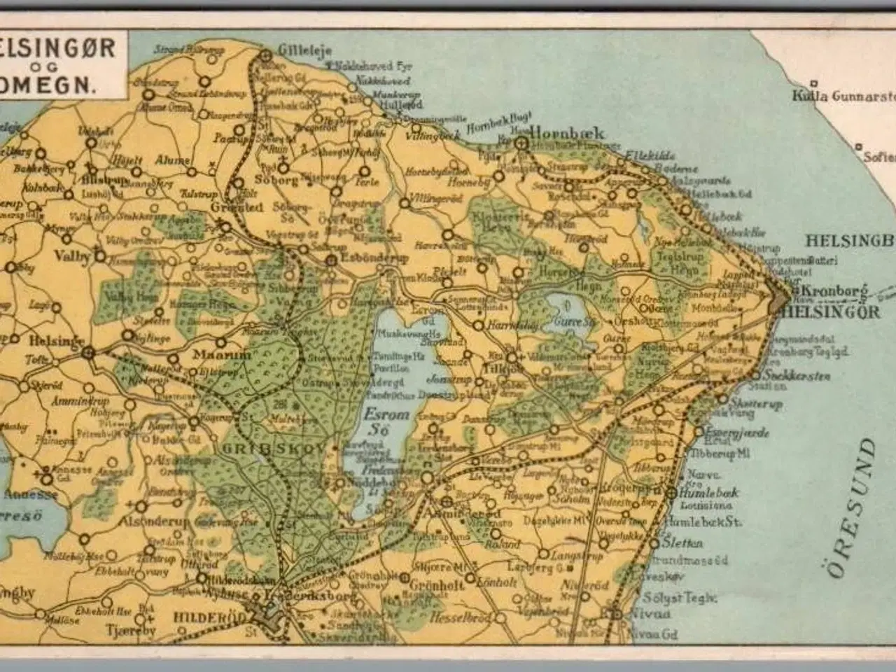 Billede 1 - Helsingør og Omegn - Postkort - Ubrugt