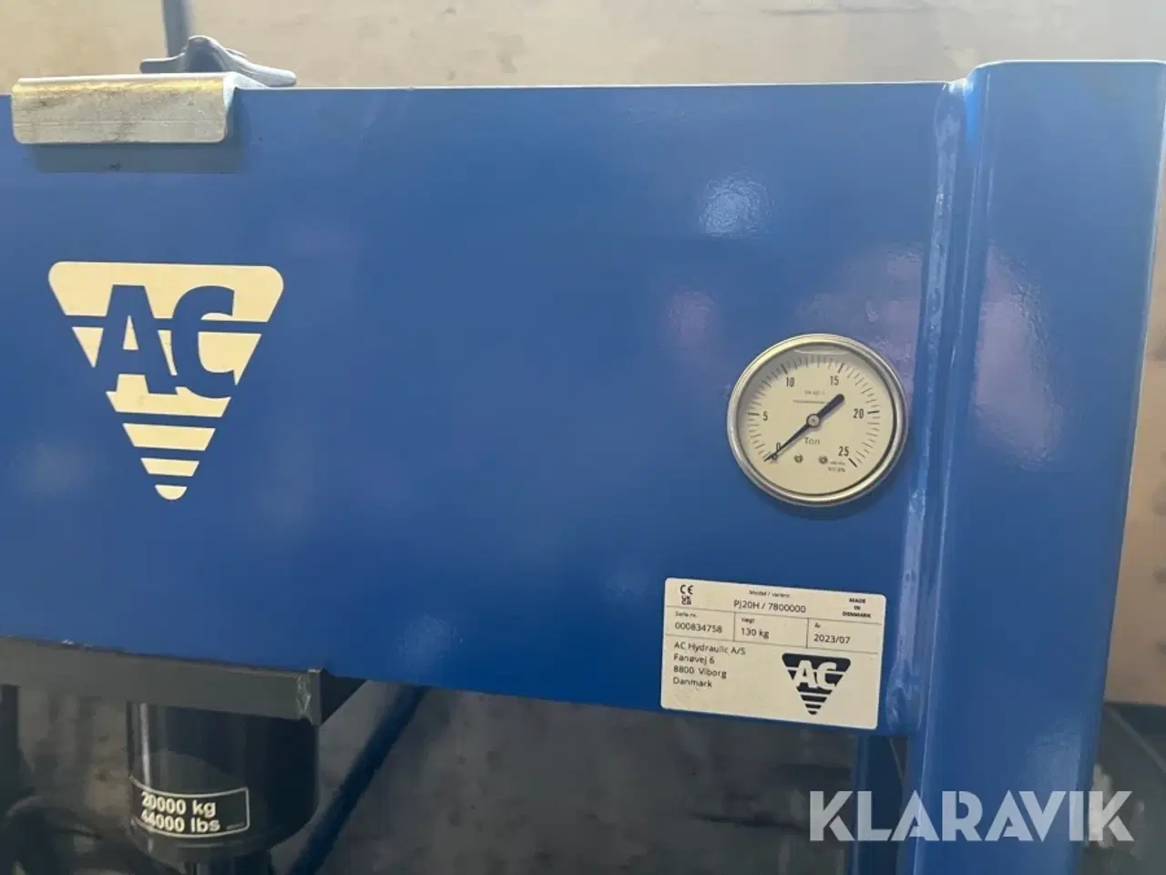 Billede 10 - Værkstedspresser AC Hydraulik PJ20H