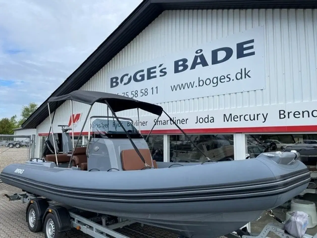 Billede 3 - Eagle 6,7 RIB med F225 hk Mercury-EFI 4 takt DS XL V6 3,4L og 2.000 kg Brenderup bådtrailer.