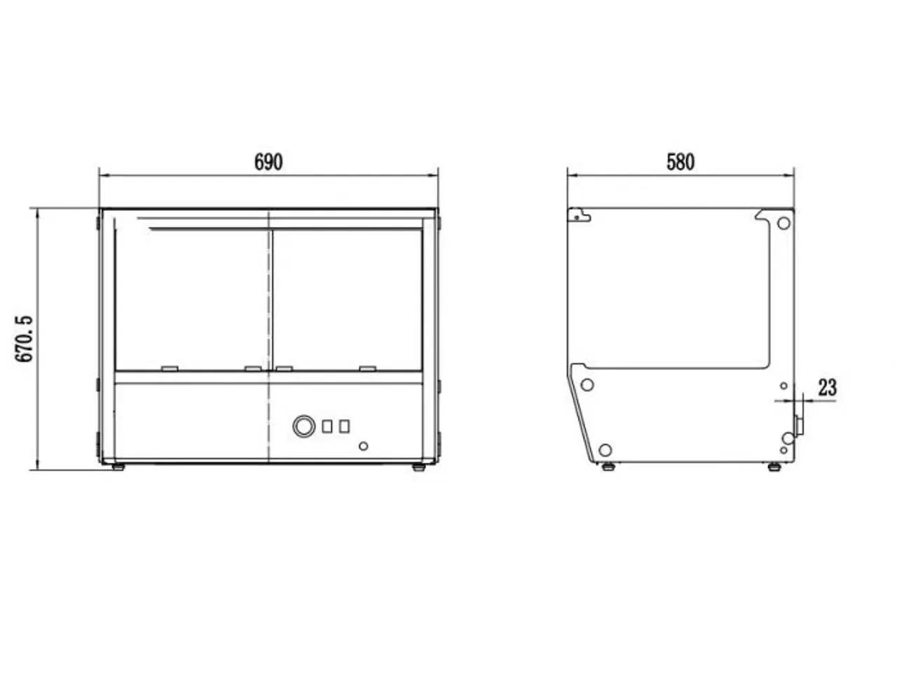 Billede 3 - Varmemontre – 868x580x671 mm