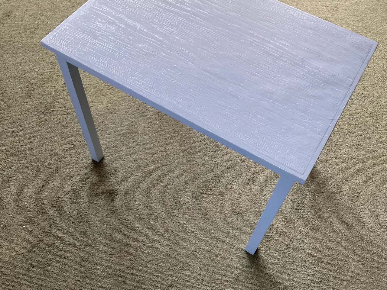 Billede 2 - Lille bord malet blå lyseblå dueblå