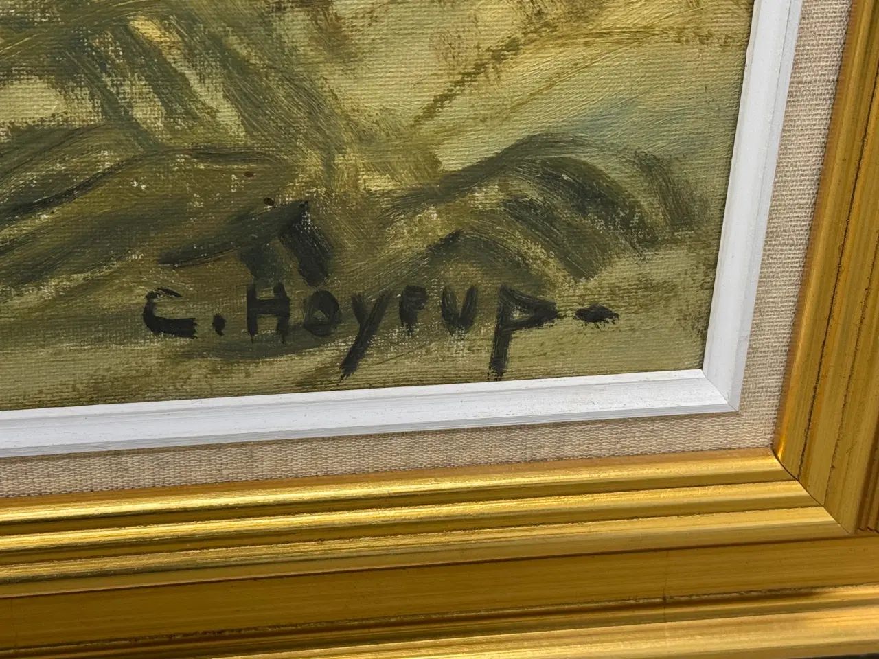 Billede 2 - Høyrup oliemaleri på lærred