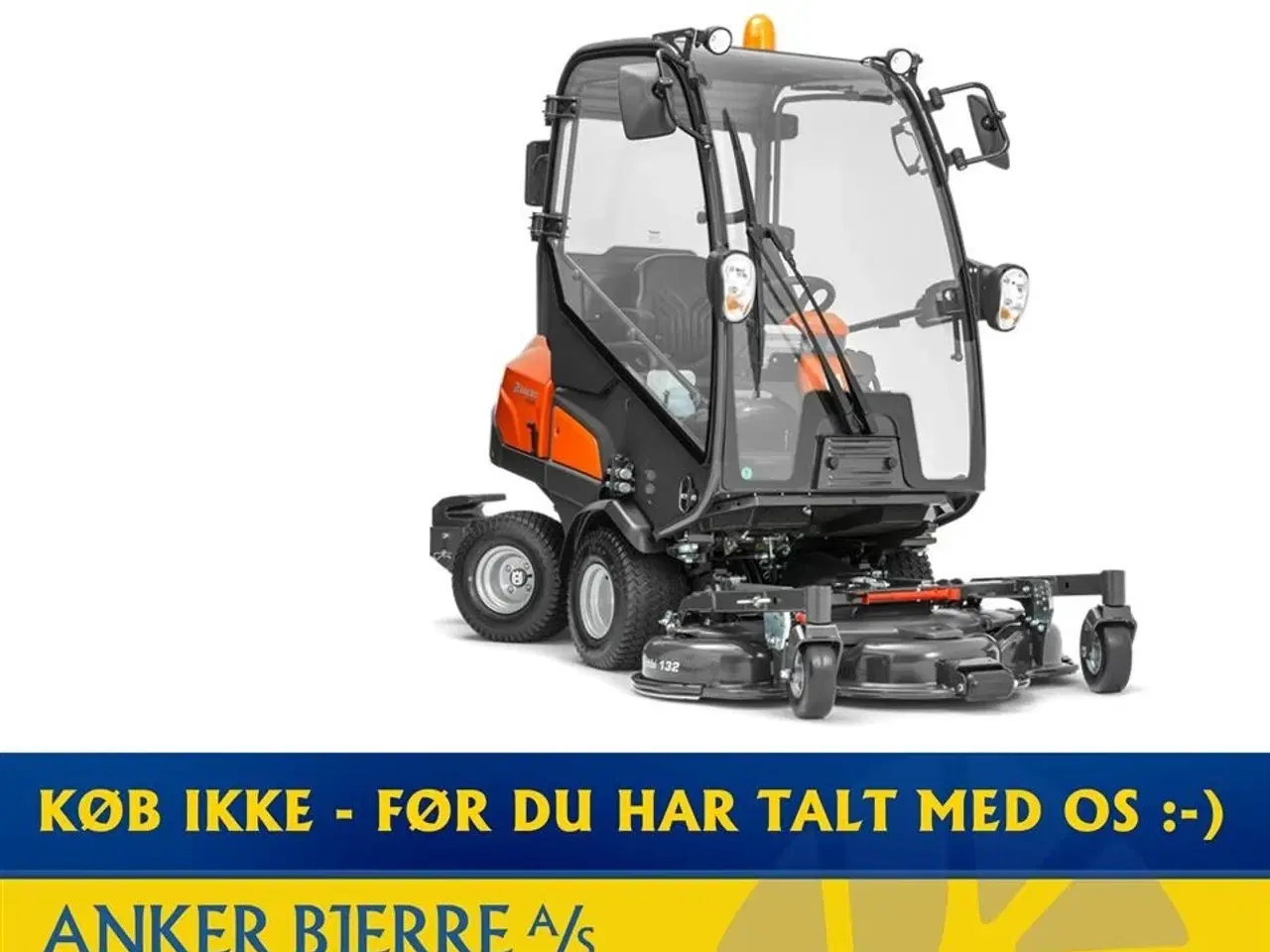 Billede 1 - Husqvarna P 525D med kabine Inkl. 155 cm klippebord / klippeaggregat