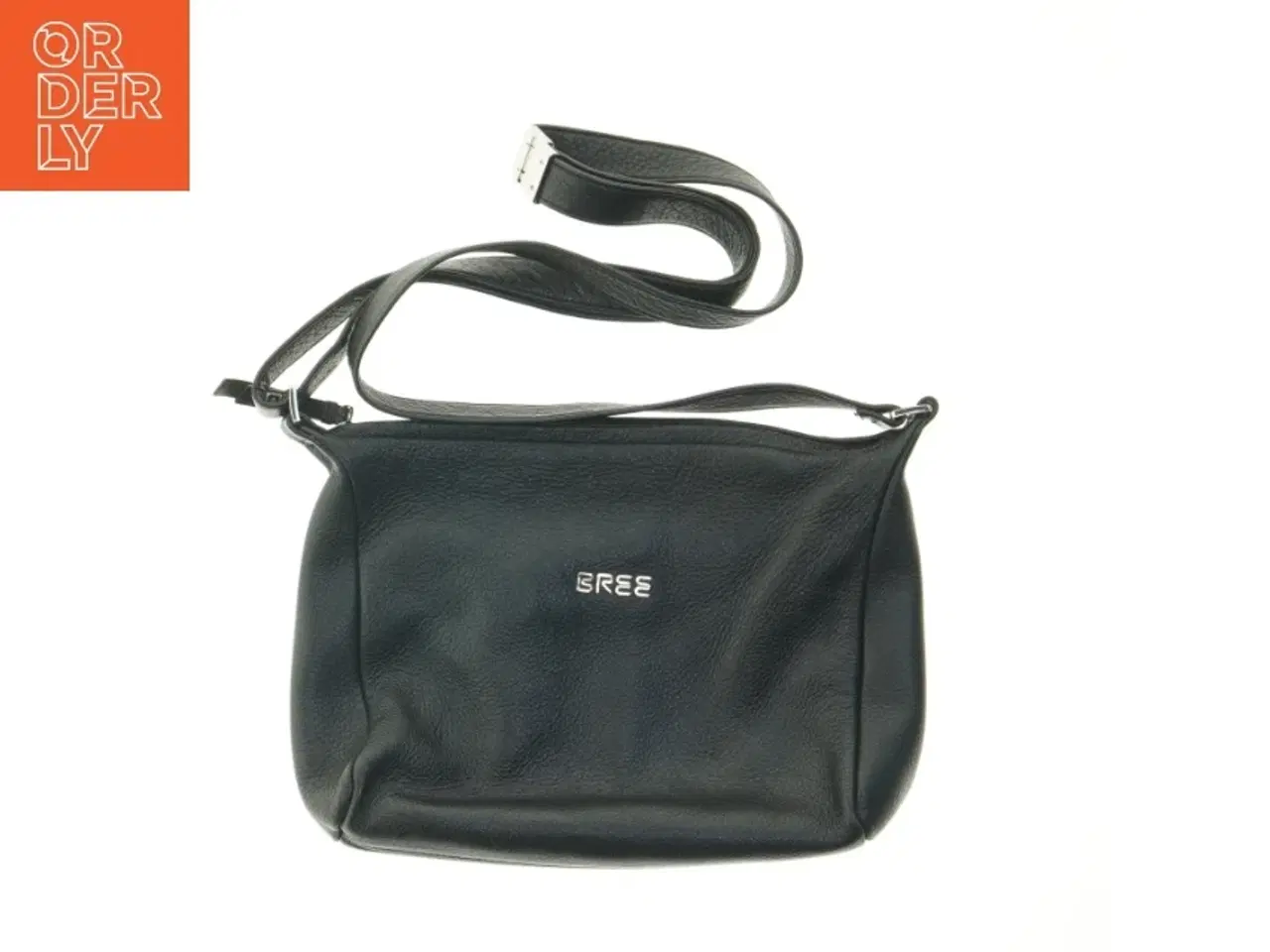 Billede 1 - Sort læderskuldertaske fra Bree (str. 32x23 cm)