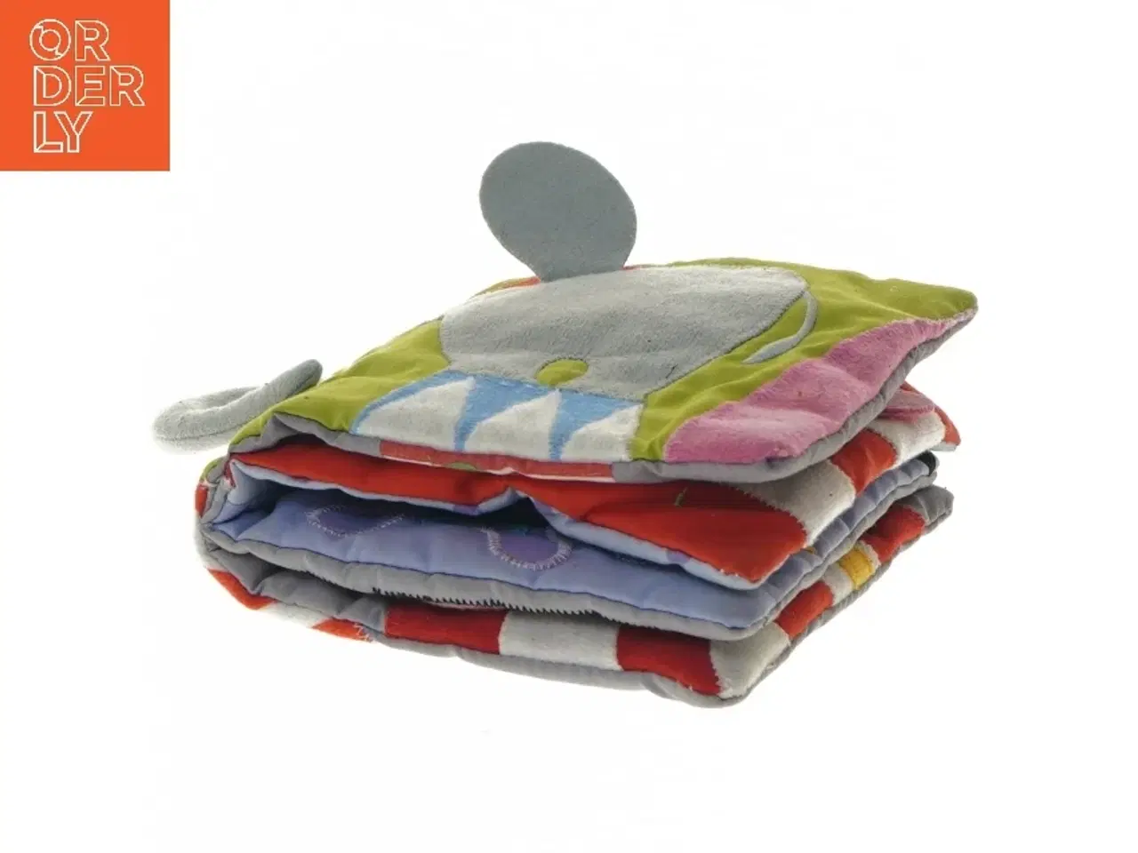 Billede 4 - Blød babybog med elefantdesign (str. 13x14 cm)