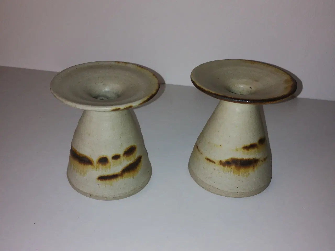 Billede 2 - Flotte keramik lysestager