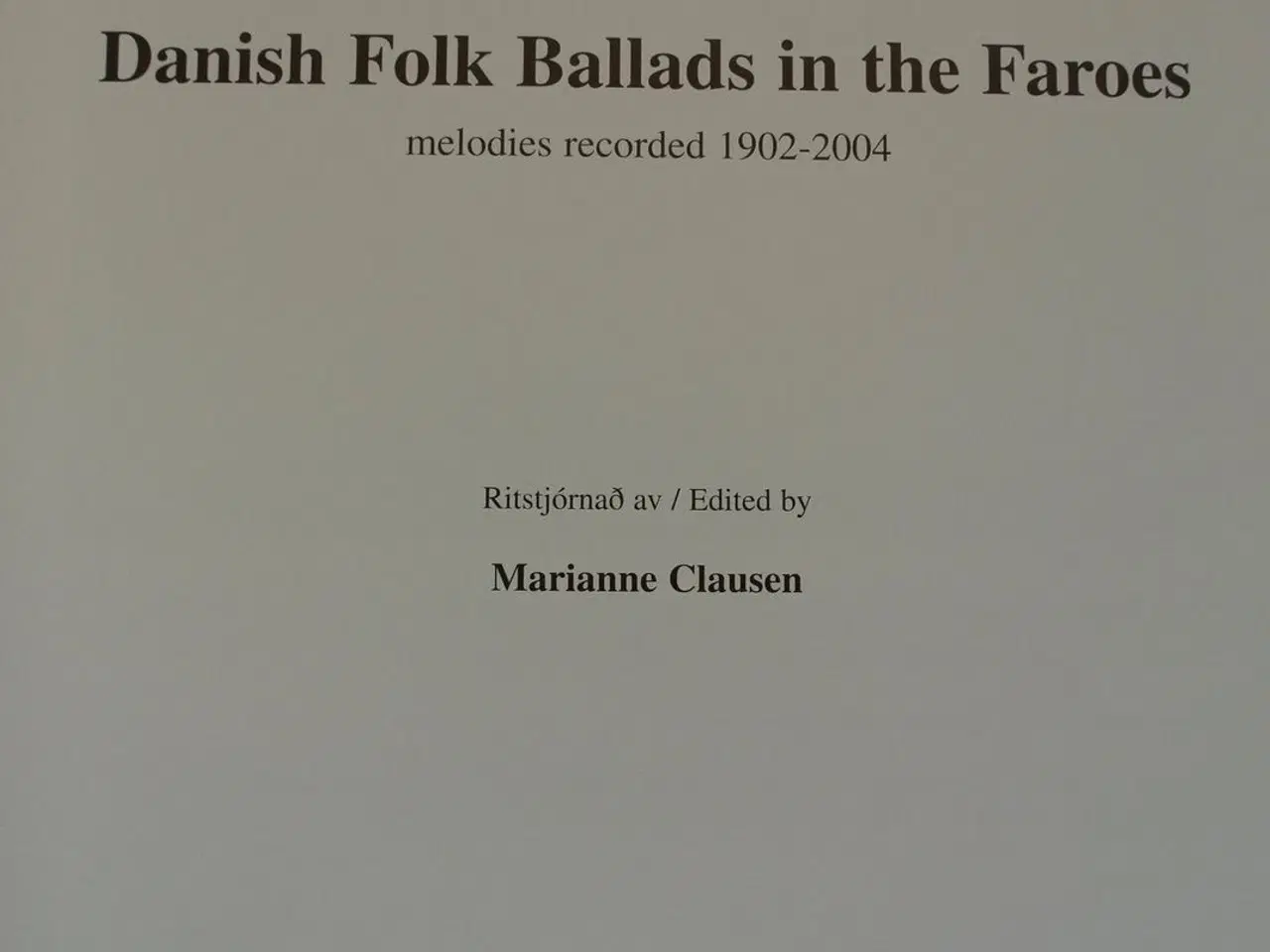Billede 2 - visuløg i føroyum upptikin 1902-2004, red. af mari