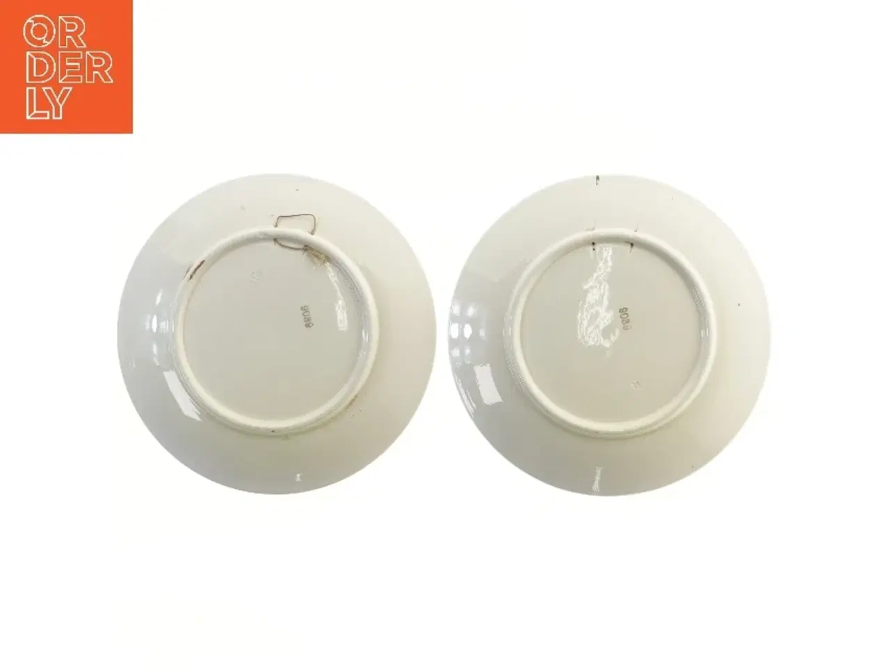 Billede 2 - Par dekorative tallerkener med påskeliljemotiv (str. Ø 23 cm)