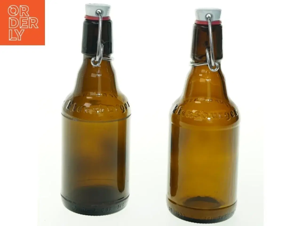 Billede 2 - Genbrugsglasflaske med patentprop fra Flensburger Brauerei (str. 33 ml)