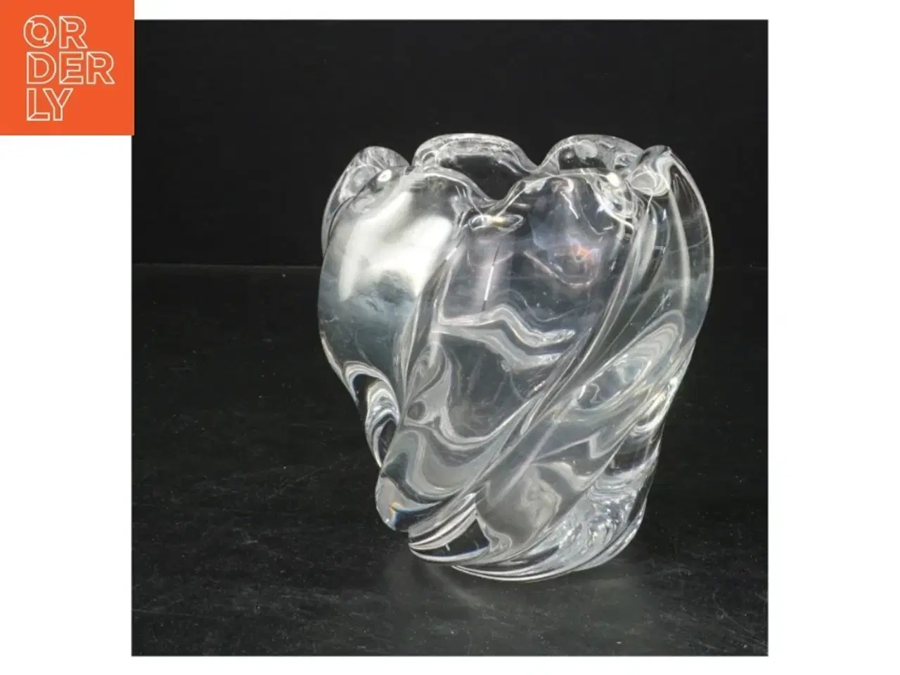 Billede 1 - Glaskunstvase (str. 11x11 cm)