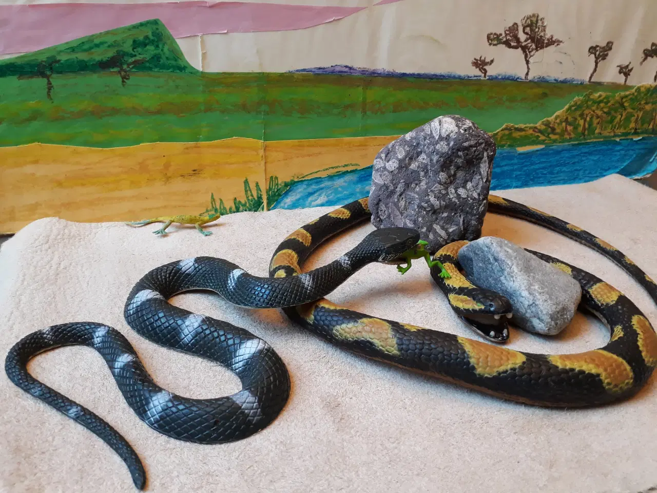 Billede 4 - 2 Slanger med krybdyr