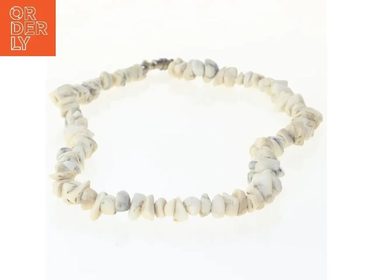 Billede 2 - Halskæde med stenperler (str. 40 cm)