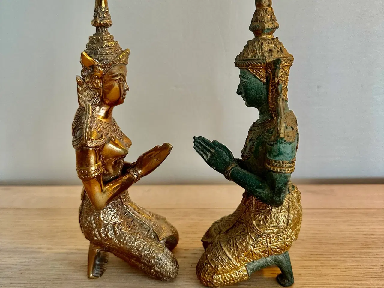 Billede 6 - Antikke Buddha figurer af bronze