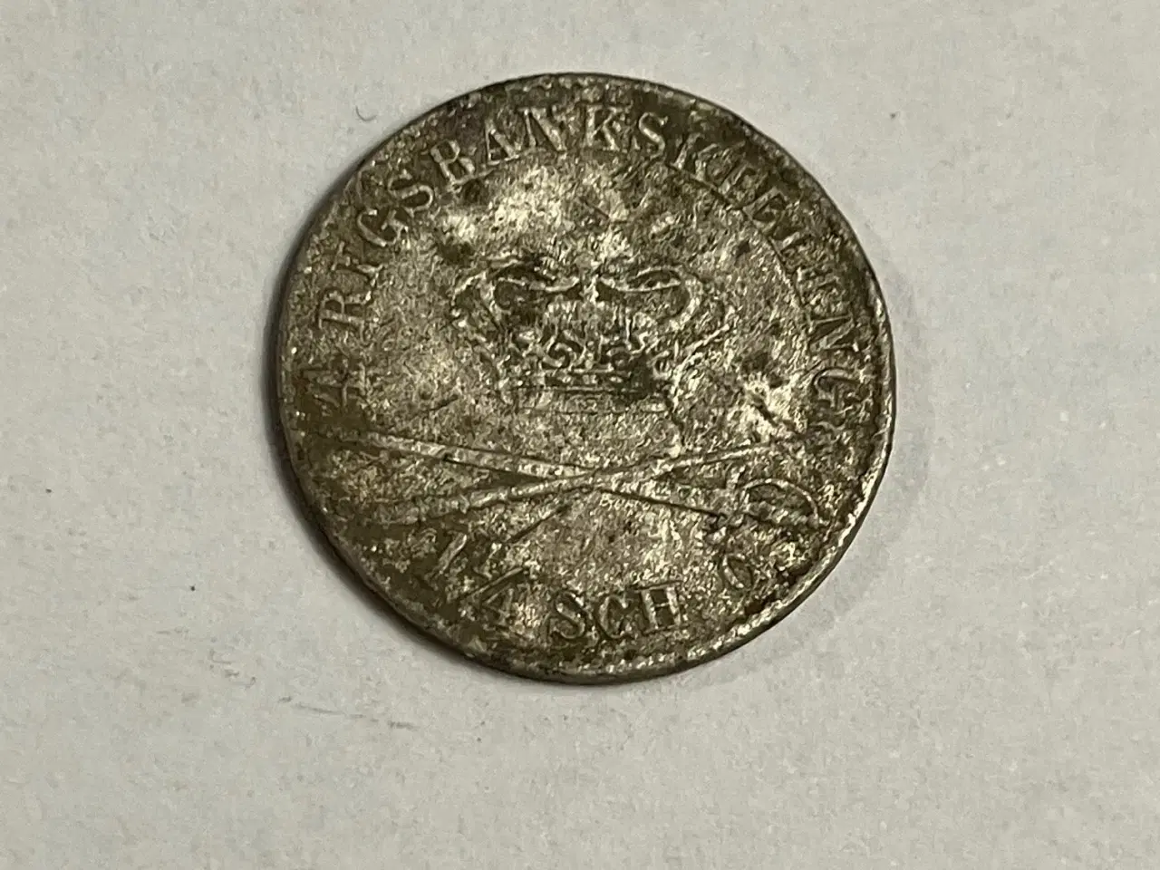 Billede 1 - 4 Rigsbankskilling 1842 Danmark