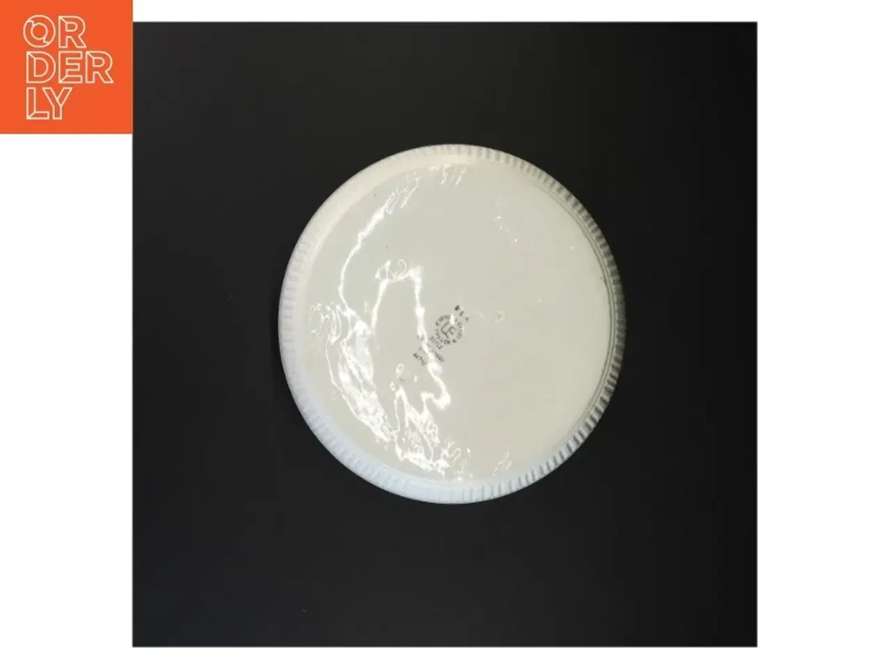 Billede 4 - Porcelænsskål med blå og grønne striber fra Upsala Ekeby (str. 22 x 8 cm)