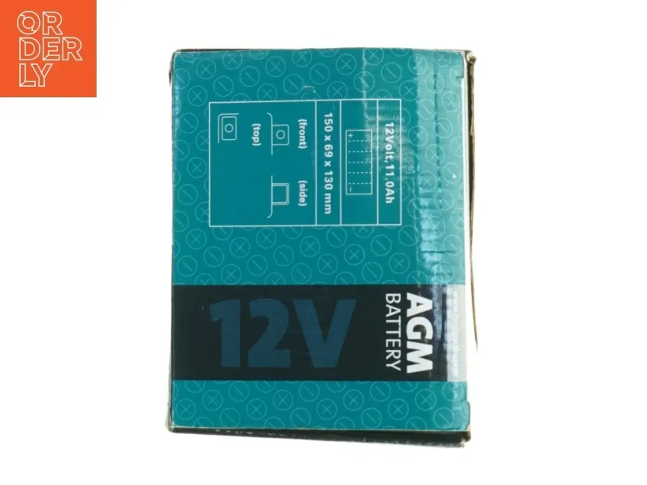 Billede 7 - Motorcykelbatteri LP YT12B-BS fra Agm (str. 15 x, 13 x 6 og en halv cm)