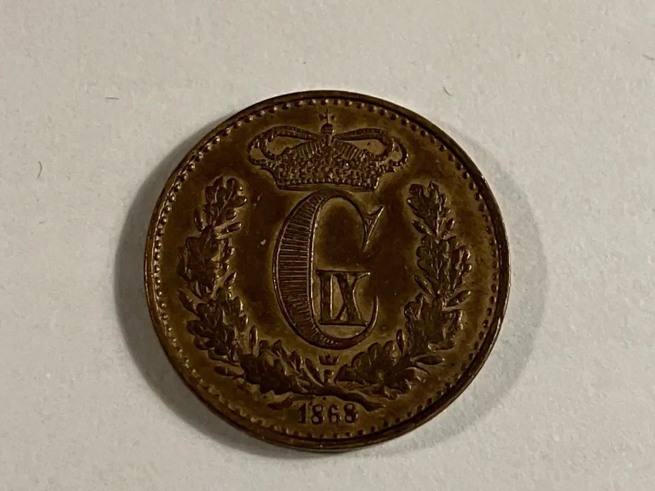 Billede 2 - 1/2 Skilling 1868 Danmark
