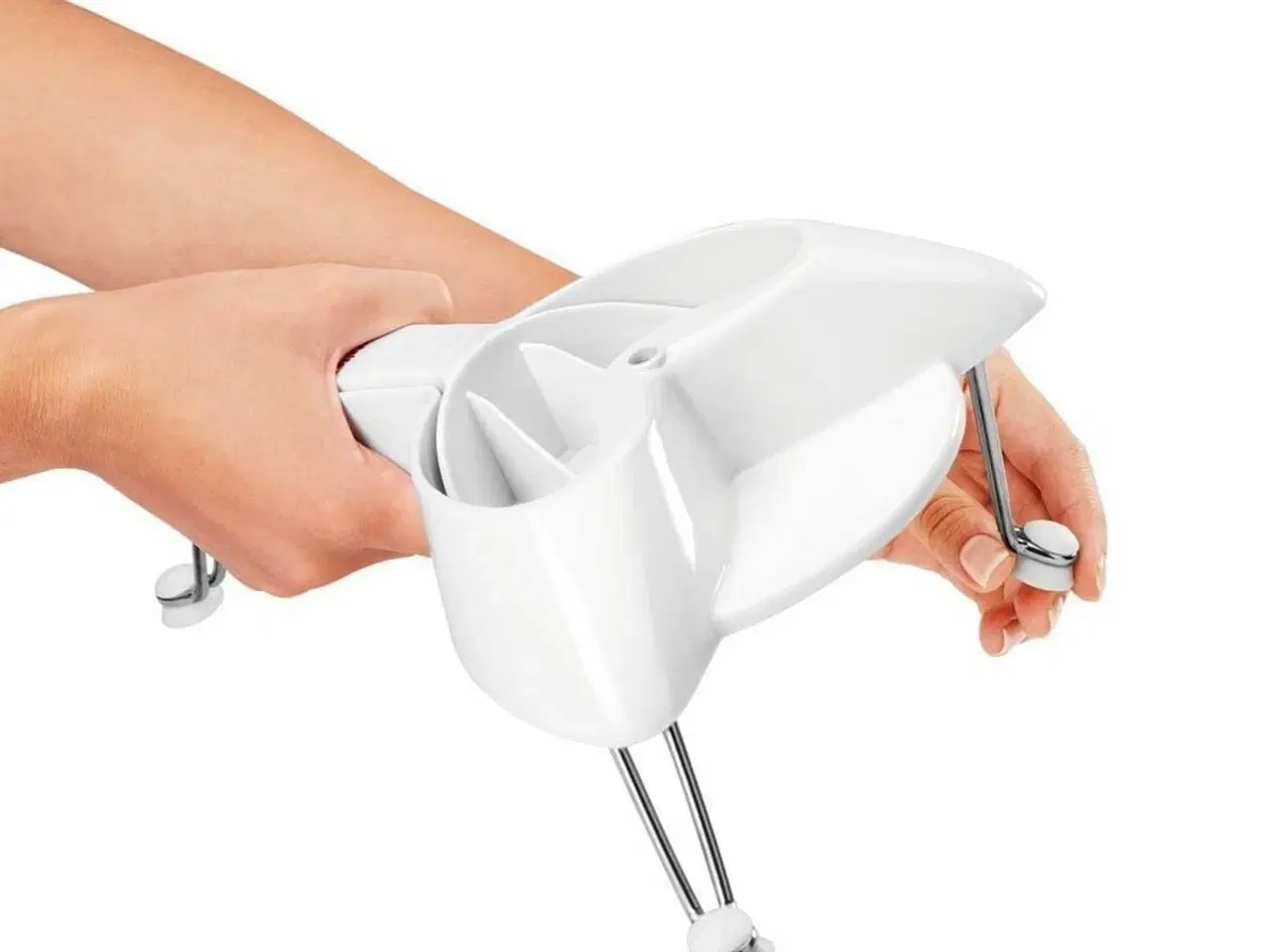 Billede 5 - Metaltex rivejern med ben - hvid, rustfrit stål (Ø 24 cm)